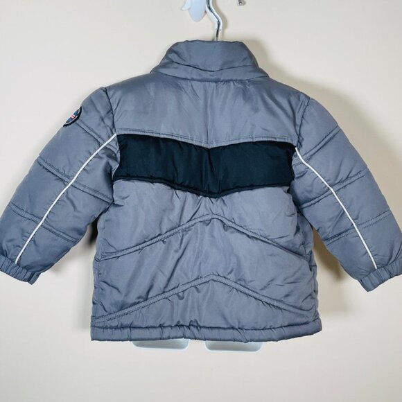 U.S. Polo Association Boys Winter Coat- Gray and Orange Polo Coat/Jacket Size 2T - Picture 2 of 9